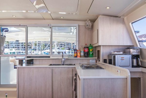 interiors of a catamaran